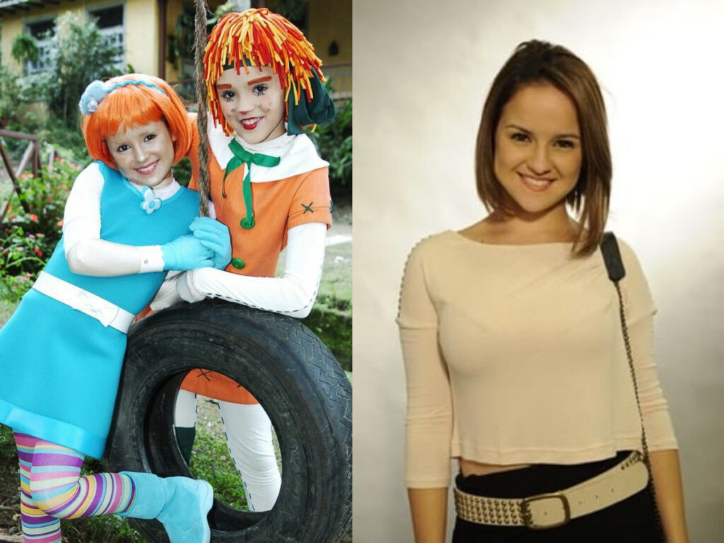 Atriz Thvyne Ferrari como Patty Pop e na pr-estreia de Amor Vida Divulgao- Globo