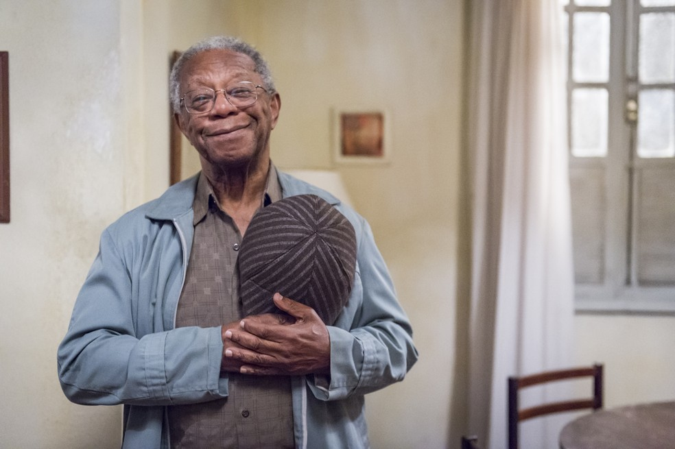 Milton Gonalves em O Tempo No Para de 2018 Foto Paulo BeloteGlobo