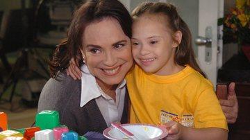 Regina Duarte e Joana Mocarzel na poca da novela Pginas da Vida - Foto TV Globo Renato Rocha Miranda