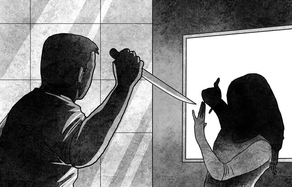 Depois de usar entorpecentes Gilberto invade a casa das vtimas pela janela do banheiro na madrugada de sbado Foto Editoria de Arte O Globo