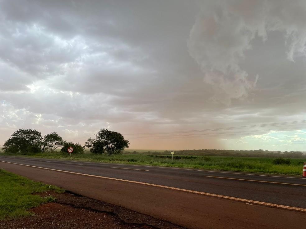 Tempestade chegando em Campo Grande Foto Isabelly melo