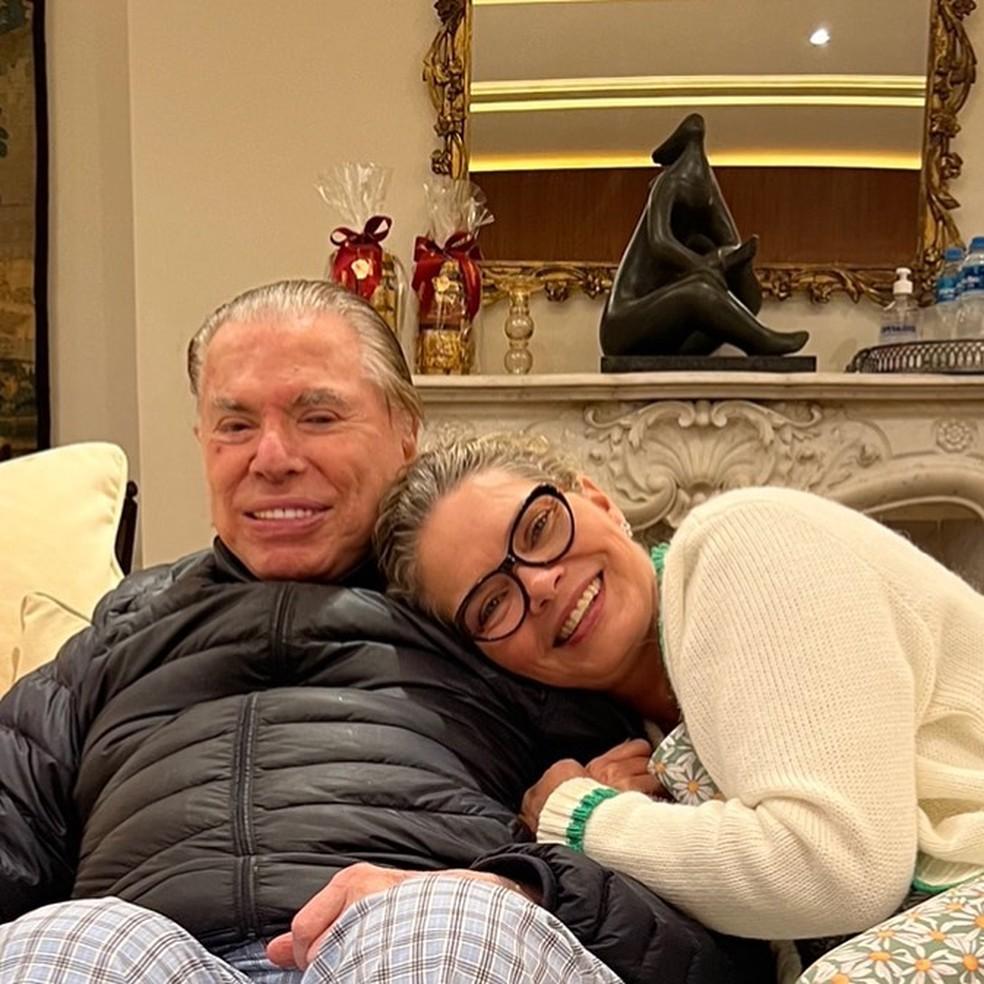 Silvio Santos e a filha Cintia Abravanel Foto ReproduoInstagram
