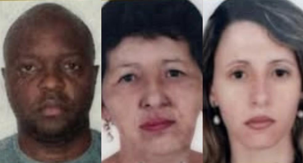 Braulino Nunes Geni Pereira de Prado e Sidneia Pereira Prado vtimas do acidente na BR-153 Foto Divulgao