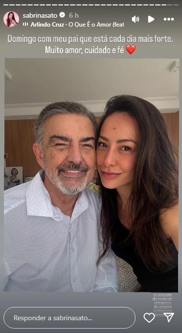 Sabrina Sato com o pai Omar Rahal - Foto Reproduo Instagram sabrinasato