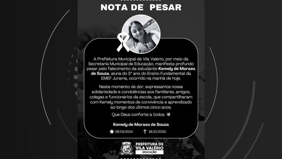 Image: https://reporterdobrasil.com/wp-content/uploads/2025/10/postiimg-68f678ae779cb9444.jpg Prefeitura lamentou a morte de menina de 11 anos que morreu afogada em lagoa Foto Redes Sociais