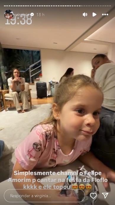 Stories de Virginia Foto ReproduoInstagram virginia