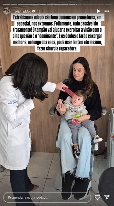 Nadja Haddad fala sobre o filho Foto ReproduoInstagram nadjahaddad