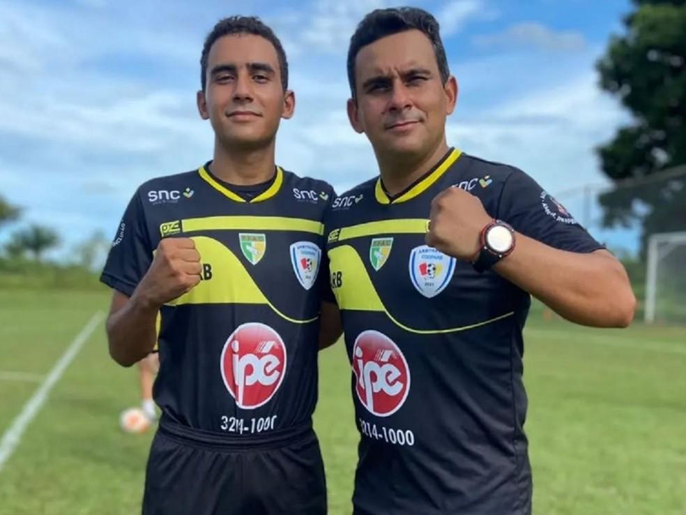 Ruan Santos era rbitro assim como o pai Fbio Santos Foto Arquivo pessoal