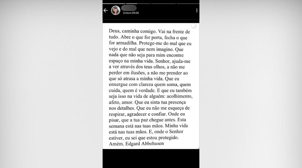 ltimo post nas redes de Priscila Beatriz Assis Teixeira Foto Irmo da PriscilaReproduo