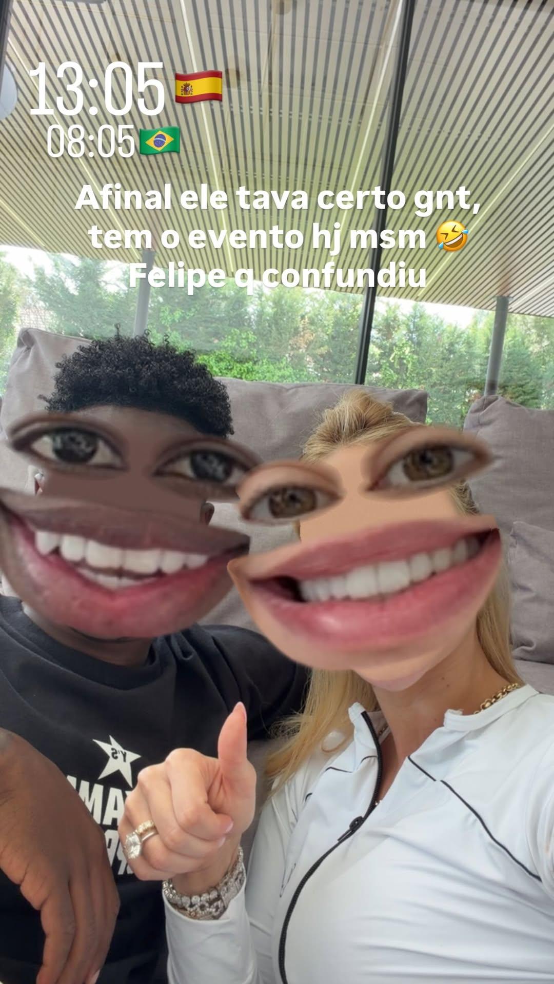 Image: https://reporterdobrasil.com/wp-content/uploads/2026/05/postiimg-6a0372b40fd309585.jpg Virginia Fonseca e Vini Jr Foto ReproduoInstagram