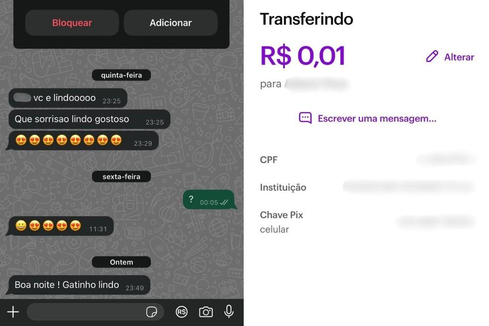 Jovem descobre estar sendo perseguido por ex-professor ao simular Pix de R 001 para nmero desconhecido Foto Arquivo Pessoal