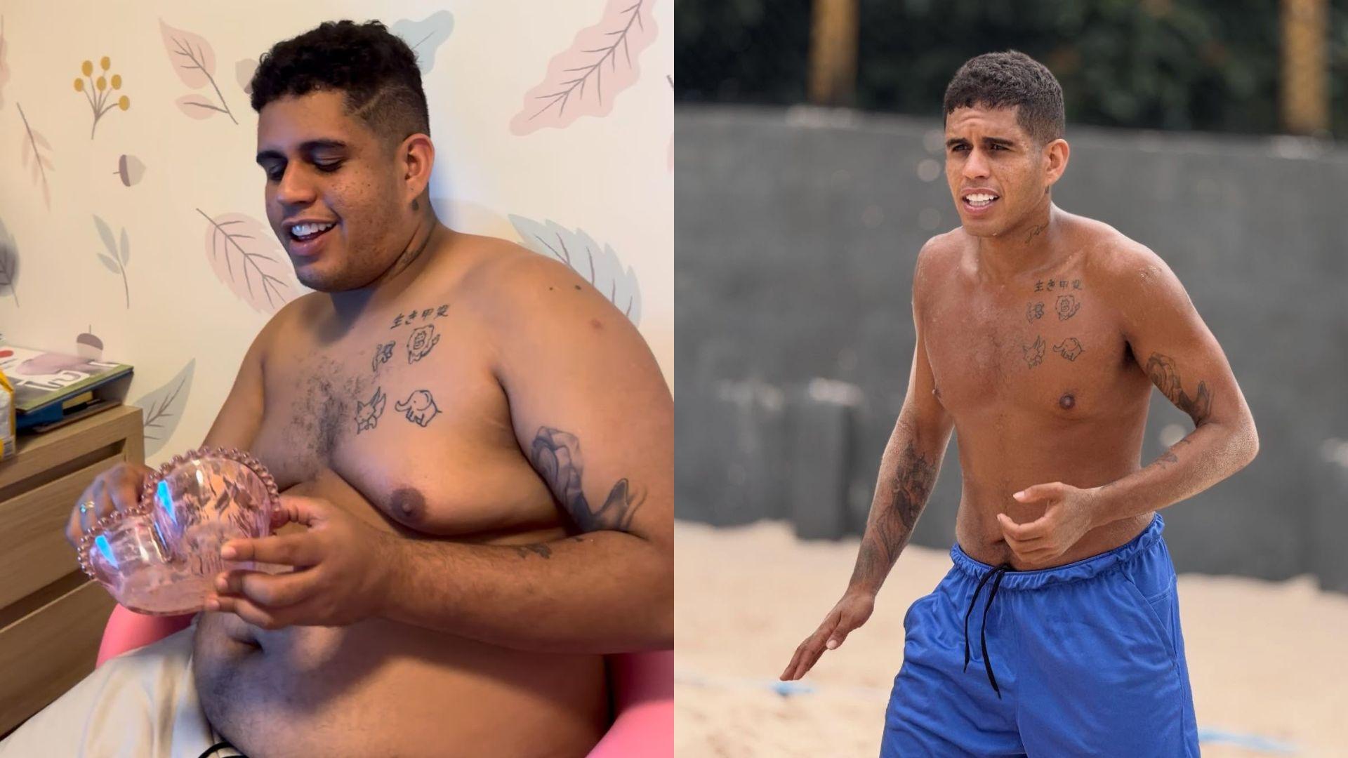 Antes e depois de Gaab - Foto ReproduoInstagram